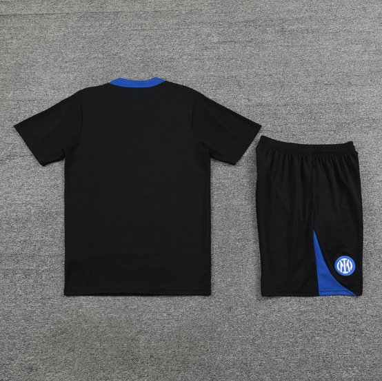 24/25 Inter Milan Training Kit Short Sleeve Black Football Shirt Thai Quality