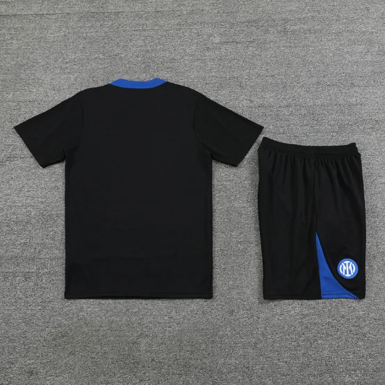 24/25 Inter Milan Training Kit Short Sleeve Black Football Shirt Thai Quality
