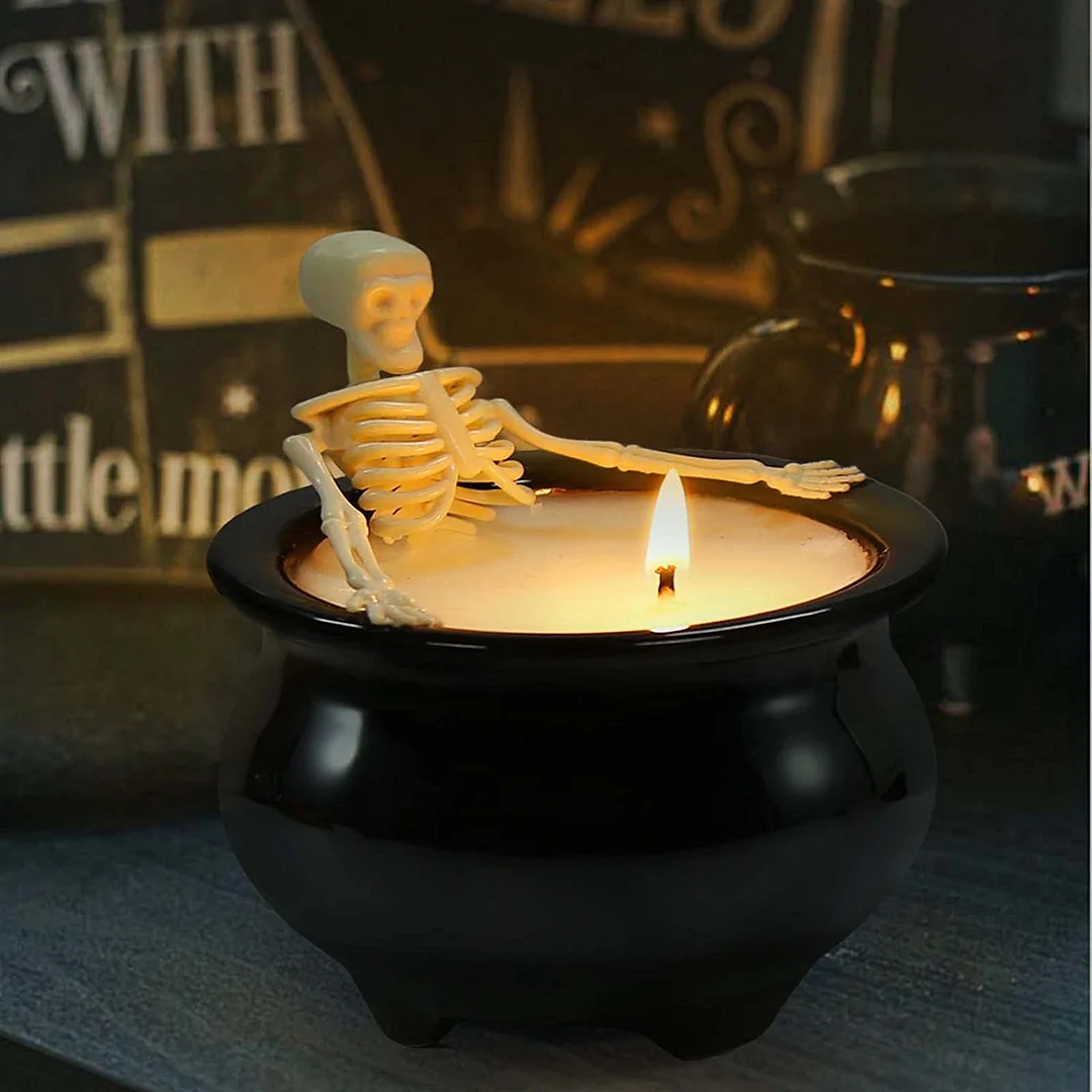 Halloween Decorations - Halloween Decor - Halloween Skeleton Candles