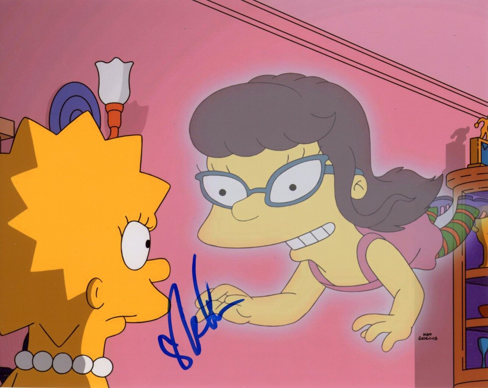 ~~ SARAH SILVERMAN Authentic Hand-Signed THE SIMPSONS