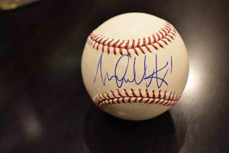 Michael andretti signed autographed rawlings baseball