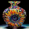 Abstract Art Vase - 11CT Stamped Cross Stitch 50*50cm