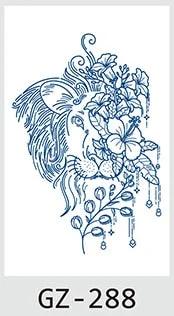 Temporary Tattoos Stickers Dragon Lion Monkey King Juice Ink Lasting Natural Men Womens Arm Body Chest Realistic Art Fake Tatoo