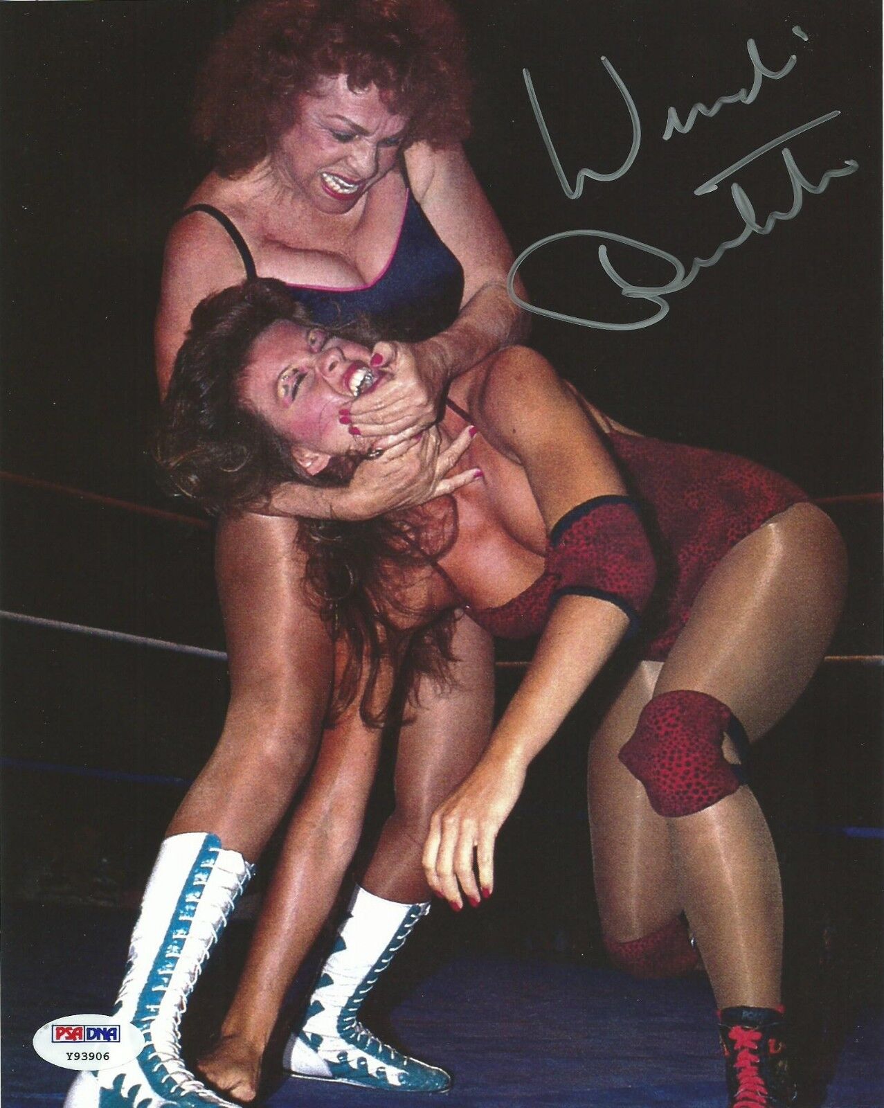 Wendi Richter Signed WWE 8x10 Photo Poster painting PSA/DNA COA WWF Fabulous Moolah Picture Auto