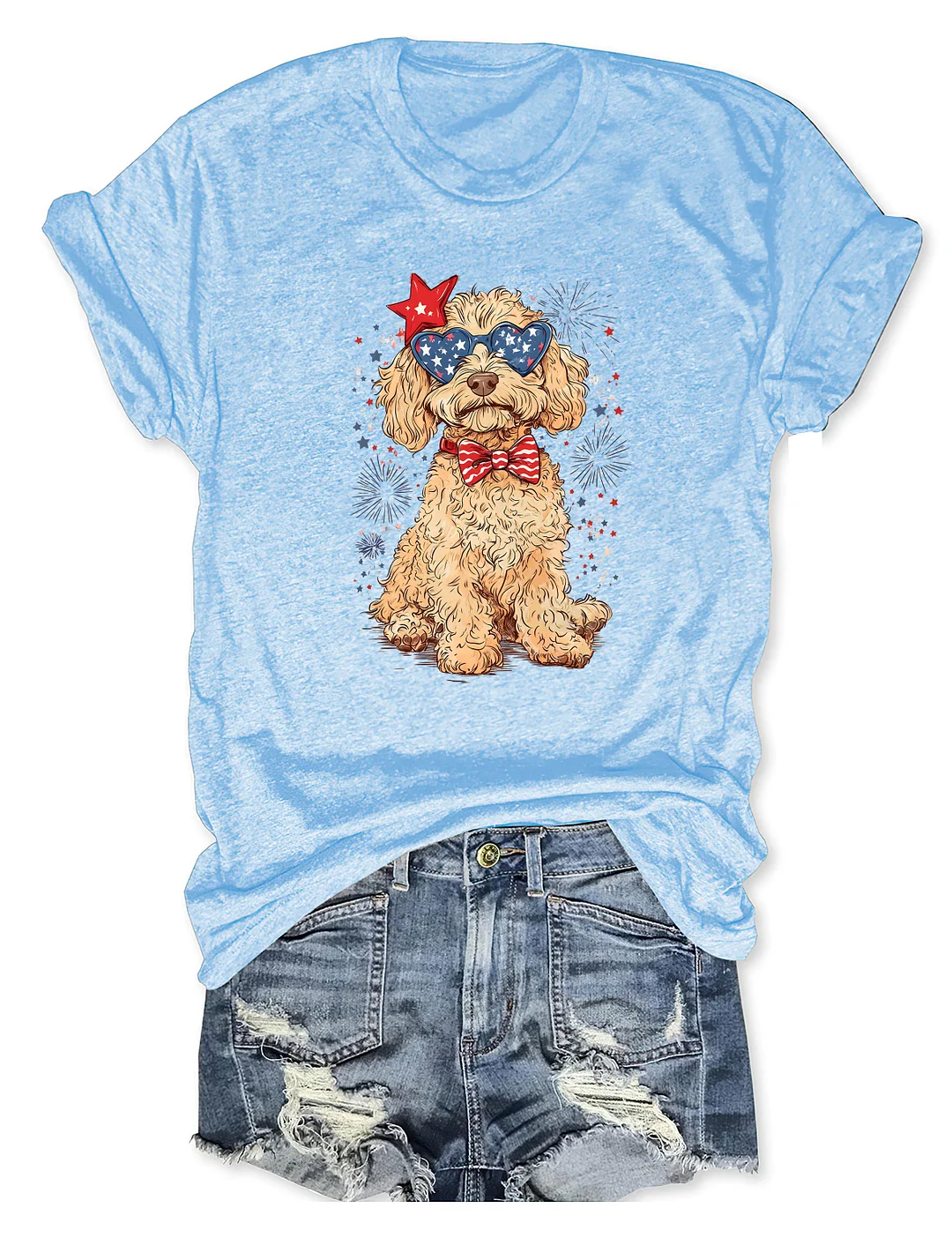 Goldendoodle Patriotic T-shirt