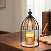 Candle Warmer Lamp Vintage Electric Wax Melter with Timer & Dimmer Retro Aromatherapy Night Light 4 Modes Birdcage Design Candle Melting Light for Scented Jar Candles