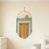 (Finished Product)Woven Hanging Tapestry Tassels No Drilling Sunset Wall Art Dream Catcher Handmade Colorful Tapestry for Apartment Living Room Bedroom Nursery Backdrop