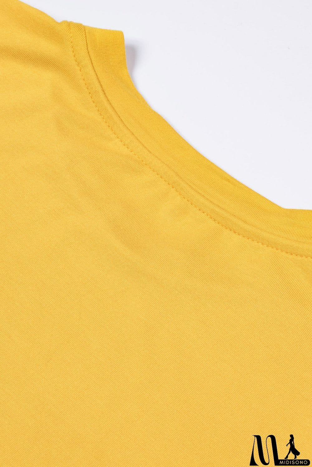 MidiSono - Women Yellow Mamacita with Cactus Casual Short Sleeve Tee