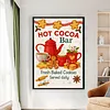 Hot Cocoa Coffee Bar-11CT Stamped Cross Stitch 40*60cm (Big Size)