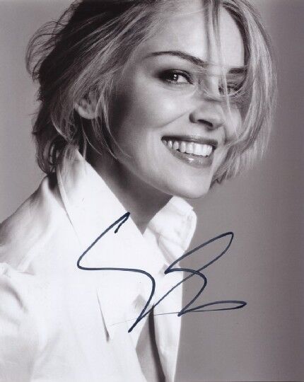 Sharon Stone 1958- genuine autograph Photo Poster painting 8x10