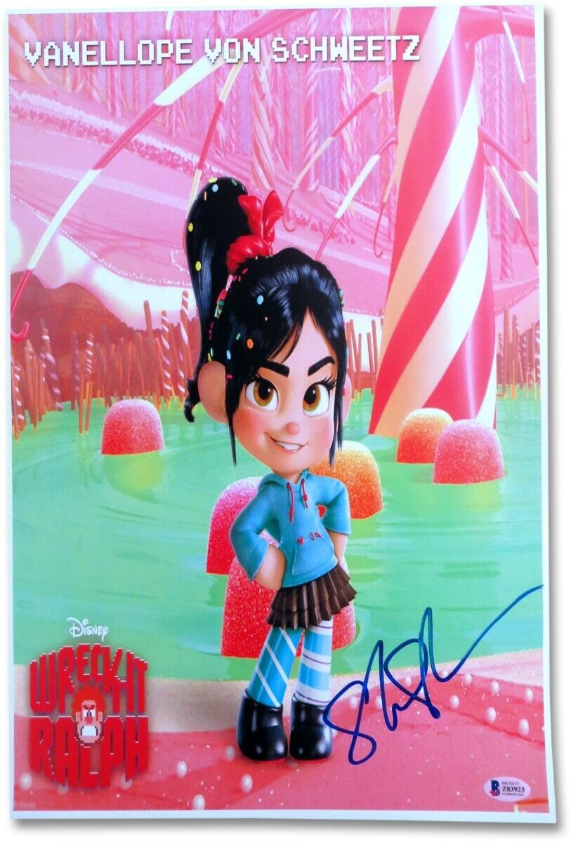 Sarah Silverman Signed Autograph 12X18 Photo Poster painting Wreck-It Ralph Vanellope BAS Z83923