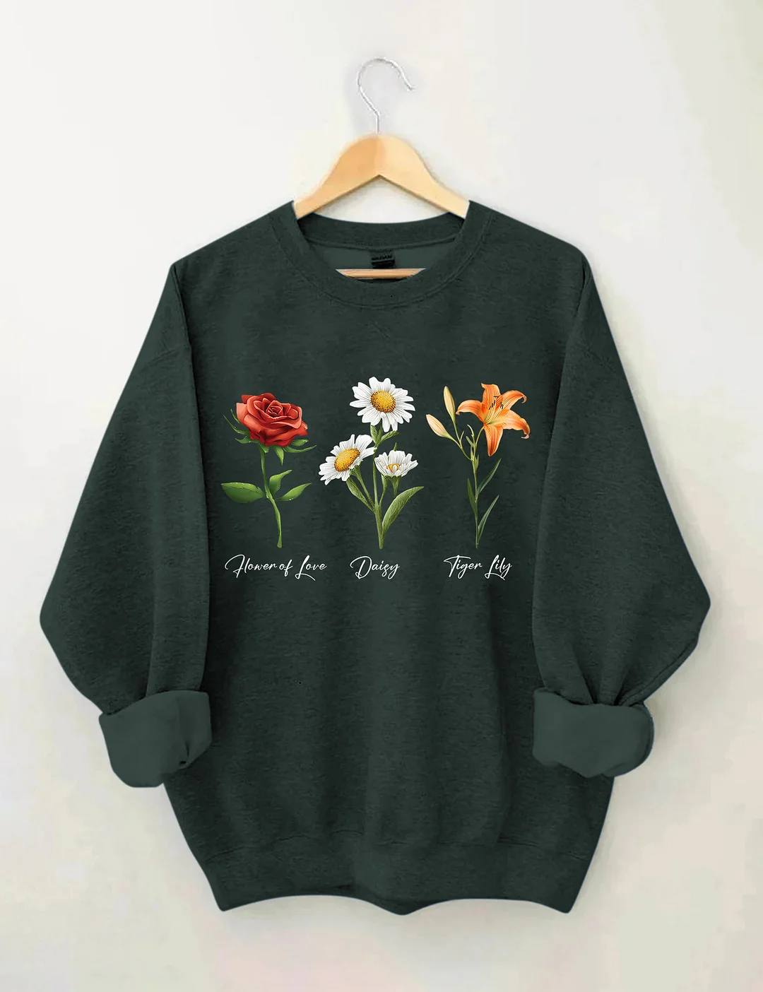 Flower Of Love Daisy Tiger Lily FDT Sweatshirt
