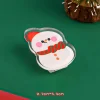 20PCS Christmas Theme Acrylic Paper Photo Pins Student Stationery Snacks Bag Clips