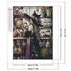 Hexe 5d DIY Quadrat Vollbohrer Diamond Painting Kit für Zuhause Wanddekoration 45x55cm