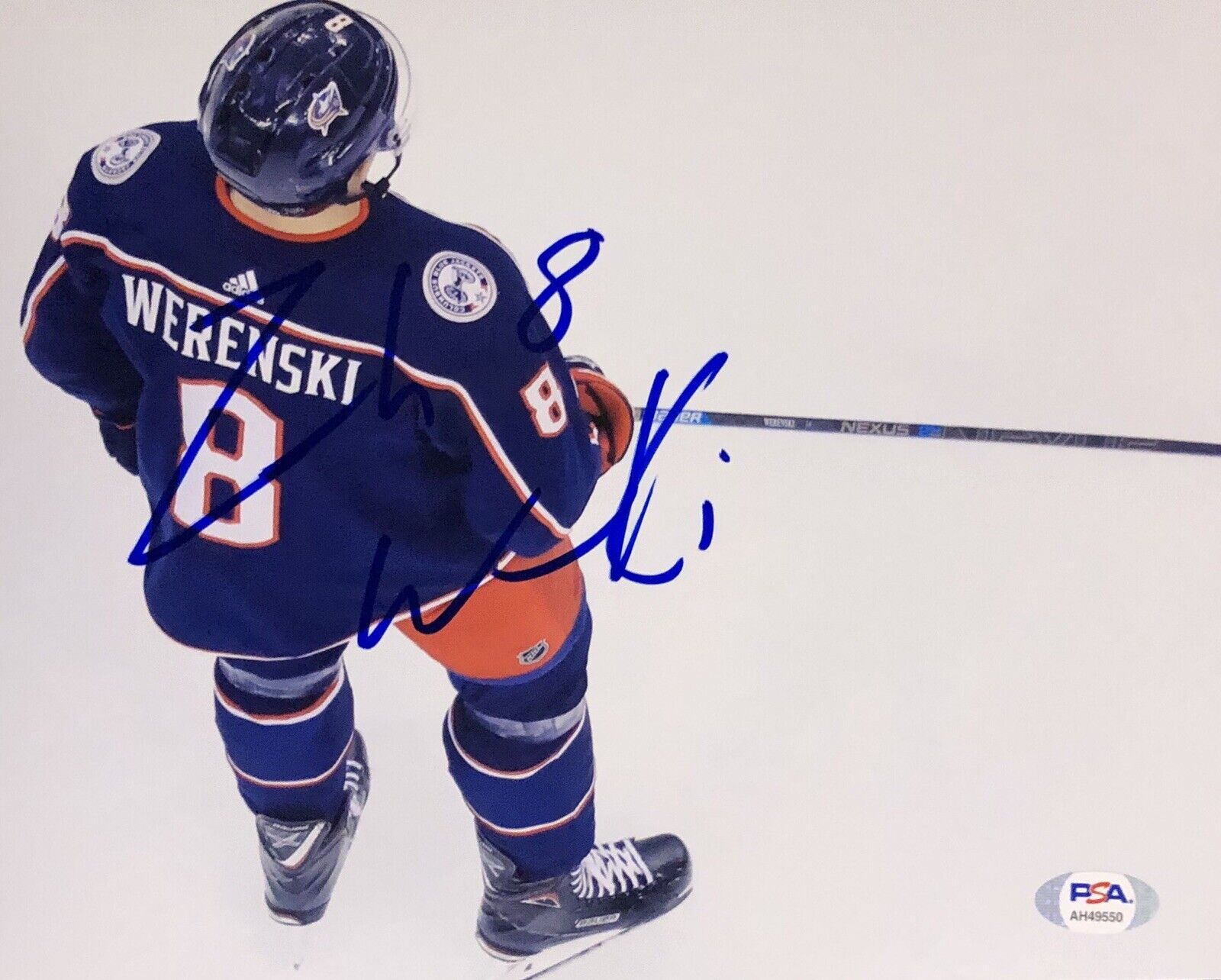 Zach Werenski Signed Autographed Columbus Bluejackets 8x10 Photo Poster painting Psa/Dna