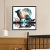 Diamond Painting -DIY Full Square Drill Wolf Silhouettes(45*45CM)