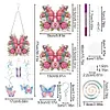 (US Local)DIY Diamond Painting Double Sided 3D Wind Chime Pendant Hanging Kit