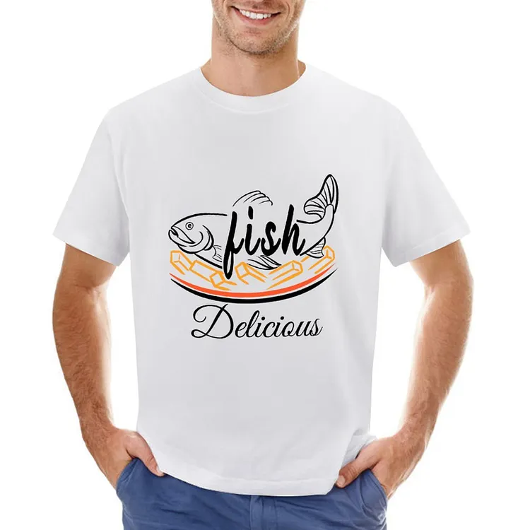 Delicious Fish Designable Men's T-shirt	