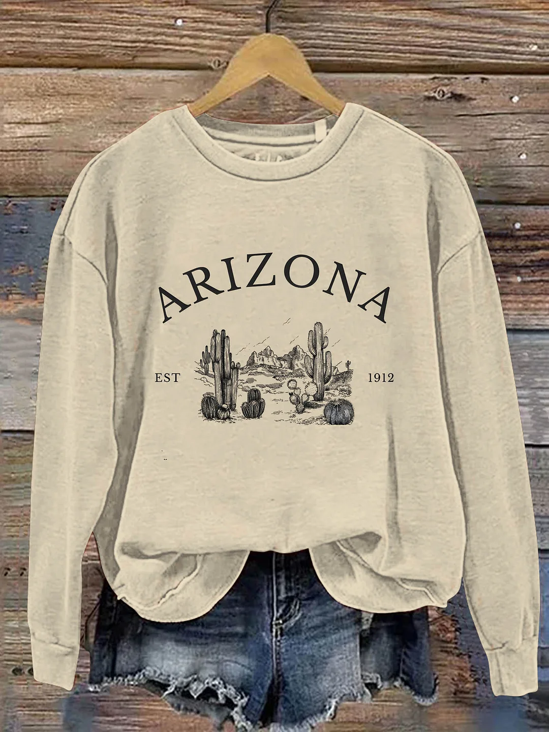 Arizona Art Design Print Casual Sweatshirt