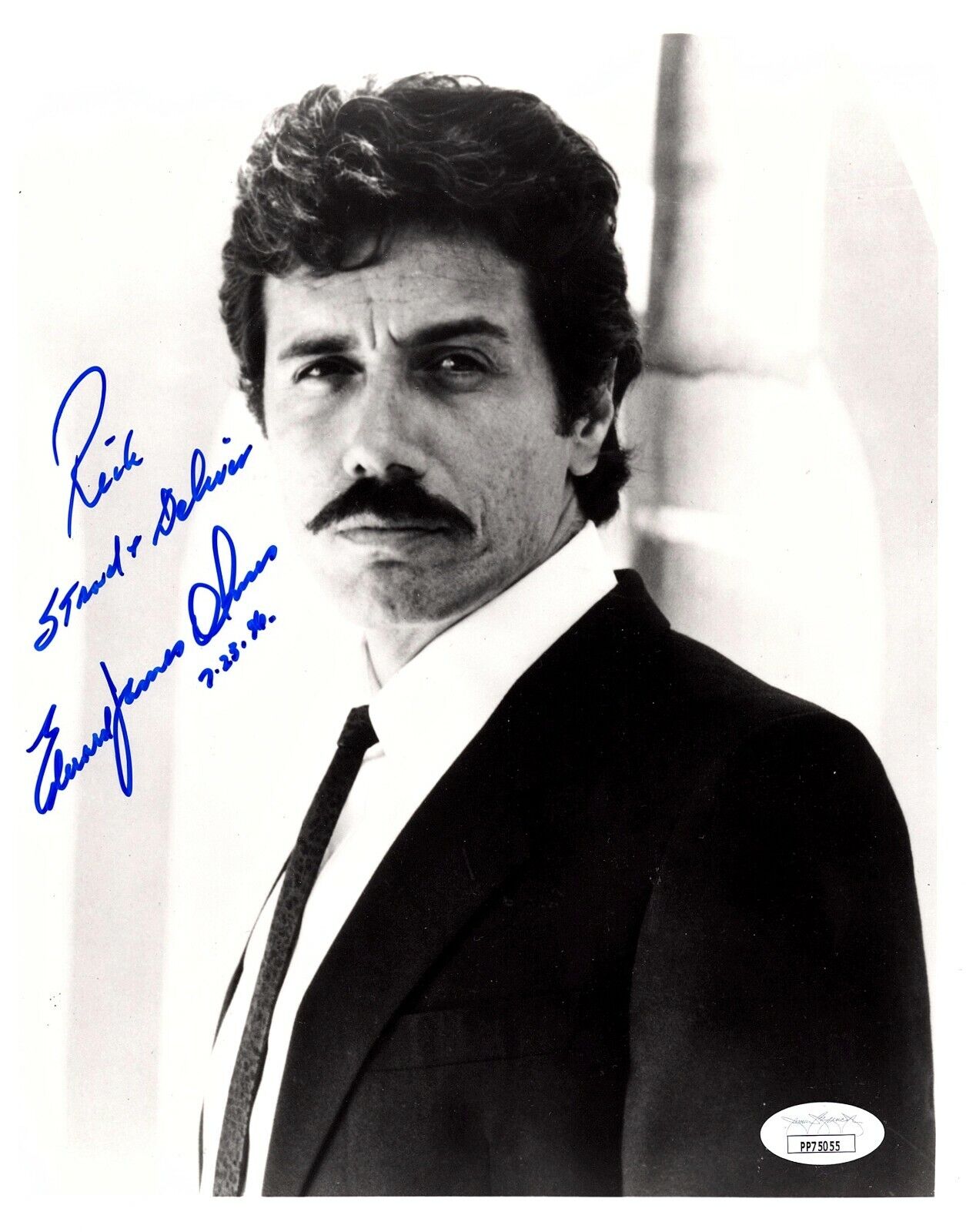 EDWARD JAMES OLMOS Autographed SIGNED 8x10 Photo Poster painting Stand and Deliver JSA CERTIFIED