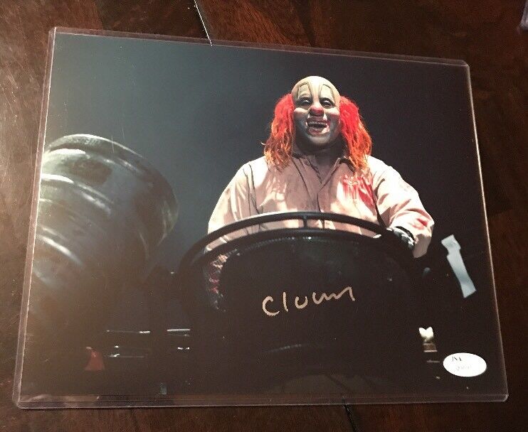 SHAWN CRAHAN “CLOWN” signed SLIPKNOT 8X10 AUTOGRAPHED Photo Poster painting JSA Q00597