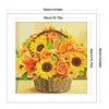 Sunflower - 9CT Full Beaded Cross Stitch Kit(40x40cm)