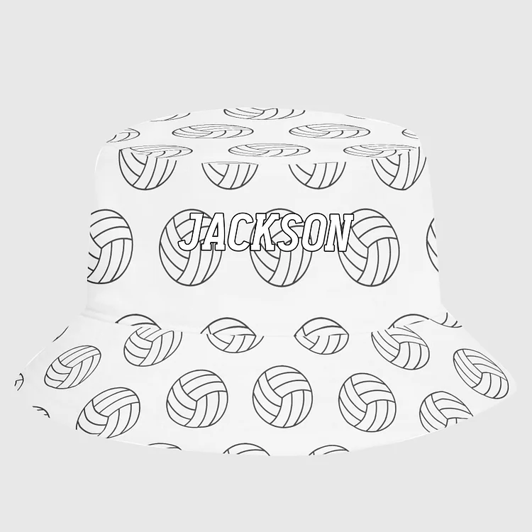Personalized Volleyball Visor Bucket Hat|H16