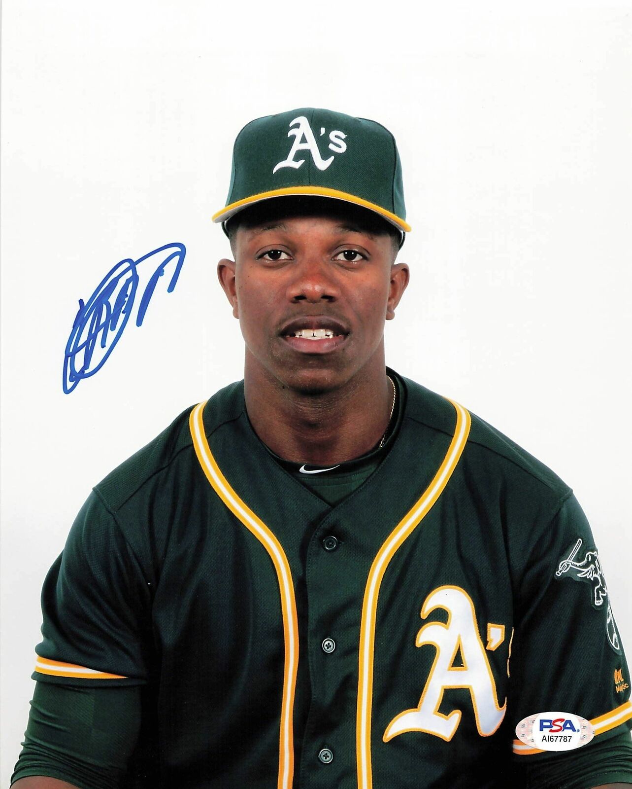 Lazaro Armenteros signed 8x10 Photo Poster painting PSA/DNA Oakland Athletics Autographed