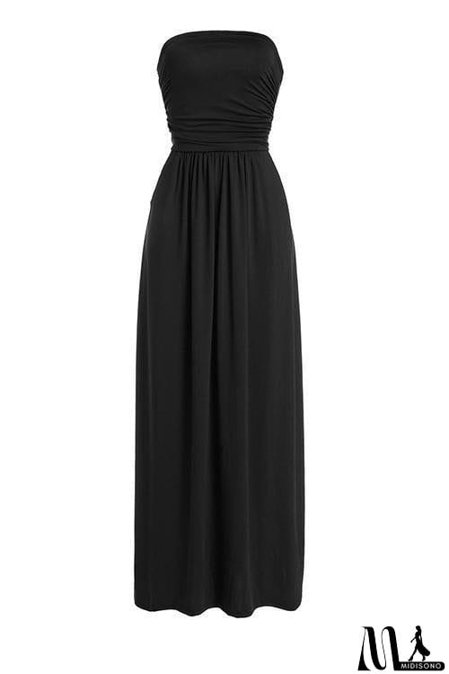 MidiSono - Pockets Strapless Maxi Dress