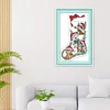 Cat Stocking -16CT Stamped Cross Stitch Kit(30*43cm)