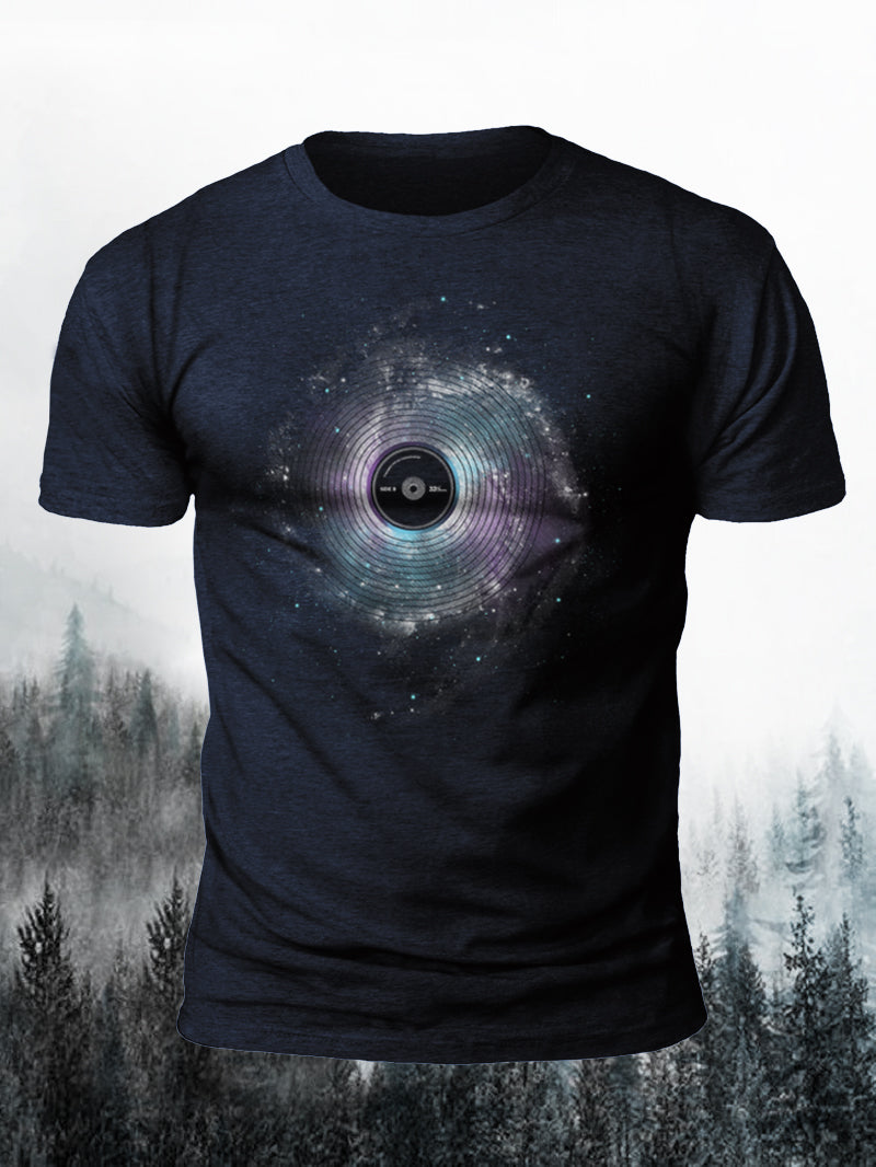 Men's Space Music Short-Sleeved Shirt