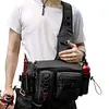 Men Fishing Tackle Backpack with Rod Holder Lure Box Gear Storage Bag Fanny Pack