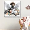 Diamond Painting-DIY Full Round Drill Angel Baby And Dog