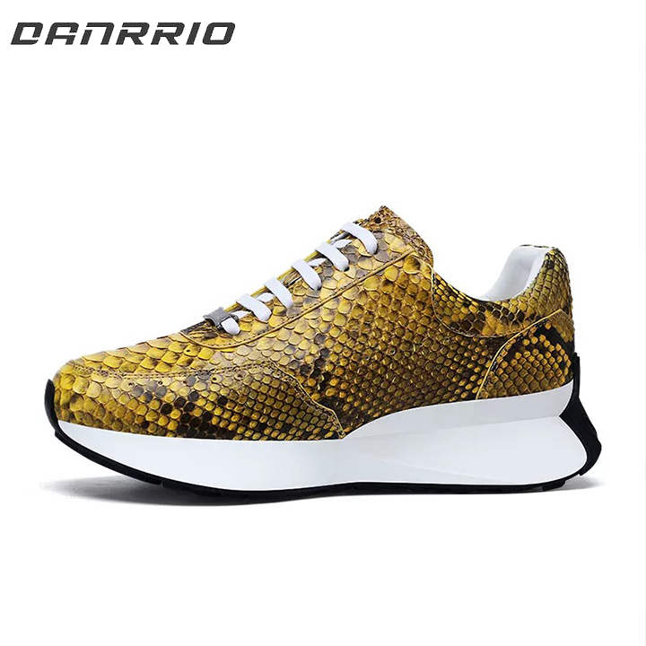 DANRRIO Luxury Snakeskin Leather Thick Sole Lightweight Breathable Sports Casual Shoes DANRRIO.COM DANRRIO