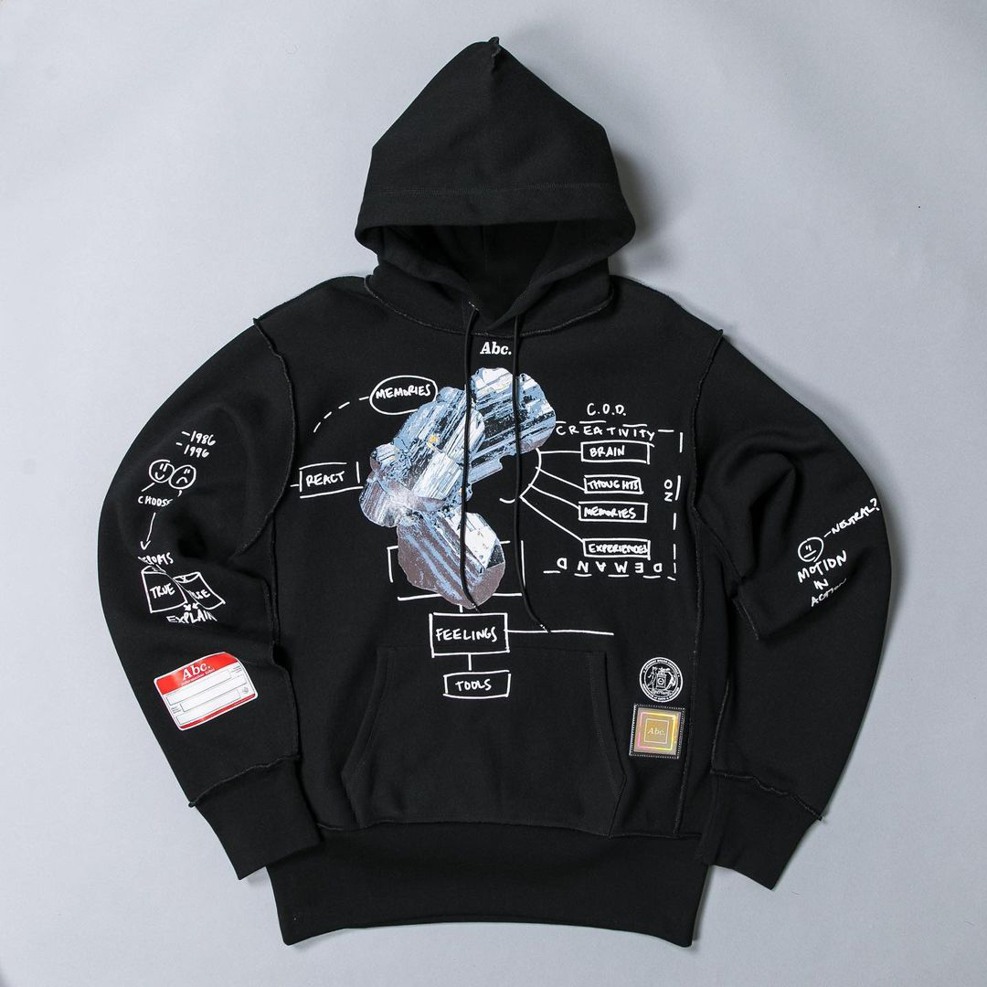 A.b.c Planet Saving Information 2 Fleece-lined Hoodie