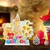 DIY Birthday Bear Diamond Painting Acrylic Desktop Ornaments