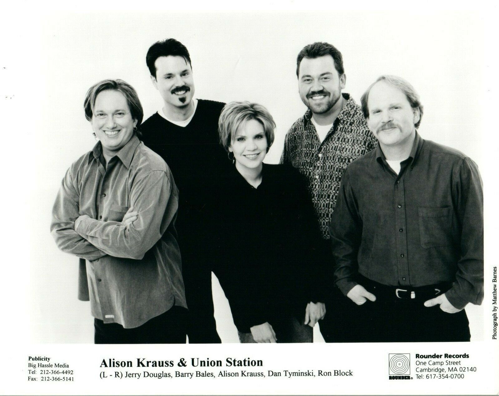 ALISON KRAUSS & UNION STATION Country Music Band 8x10 Promo Press Photo Poster painting Rounder