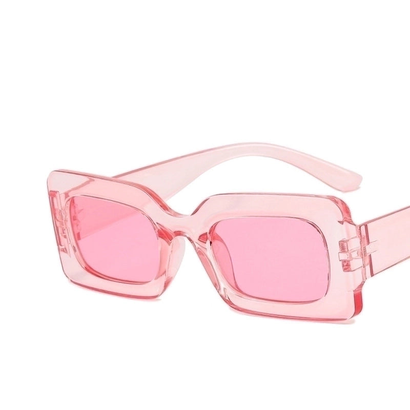 Fashion Solid Color Resin Square Full Frame Women’s Sunglasses