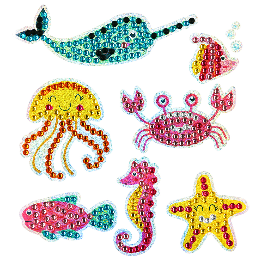 

7pcs Marine Animal - 5D DIY Craft Sticker, 501 Original