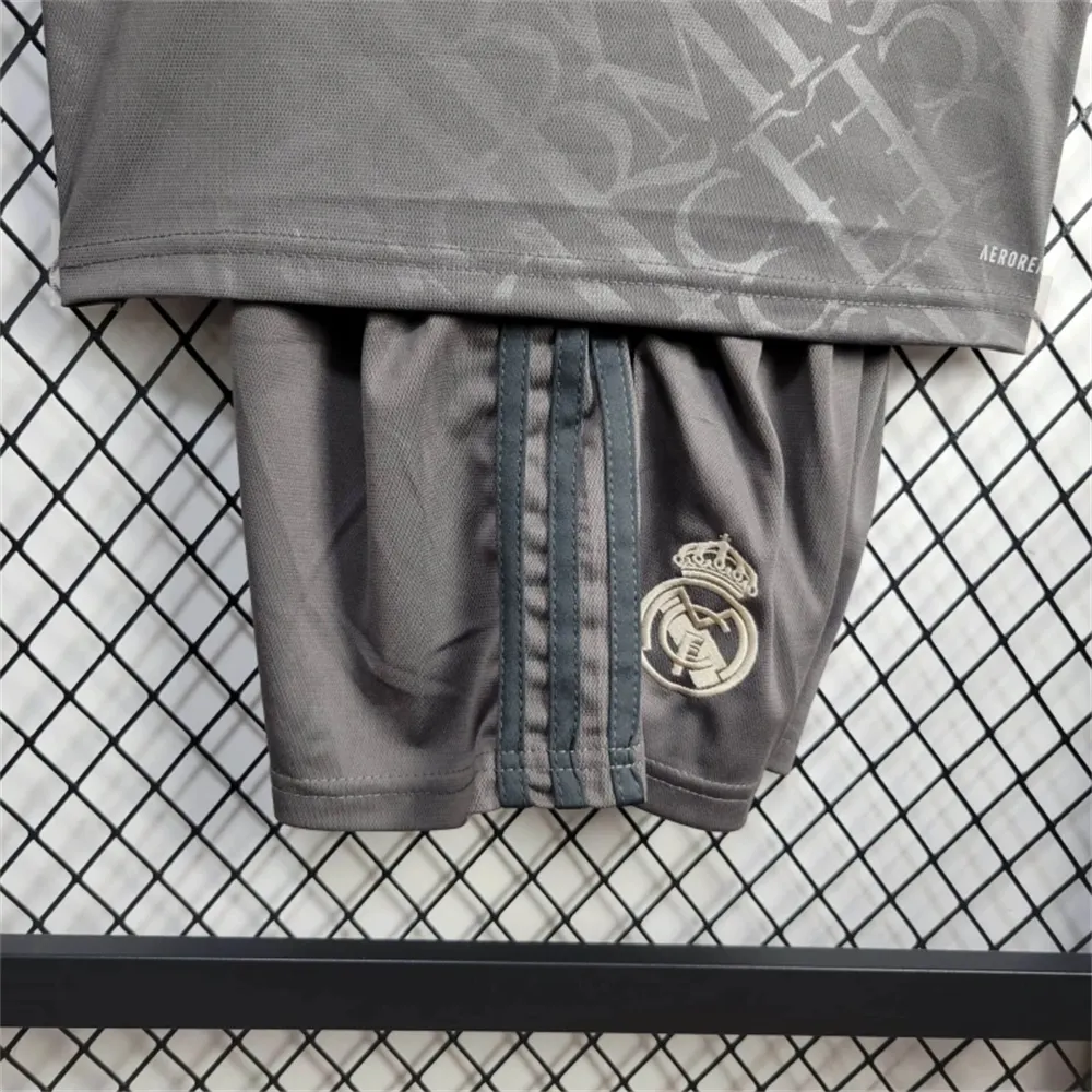 24/25 Real madrid Third Away Kids Kit Football Shirt Thai Quality
