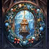 Christmas Wreath-Paint by Numbers Acrylic Painting 40*40CM