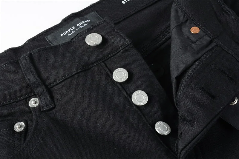 Purple Fashion Jeans 5023