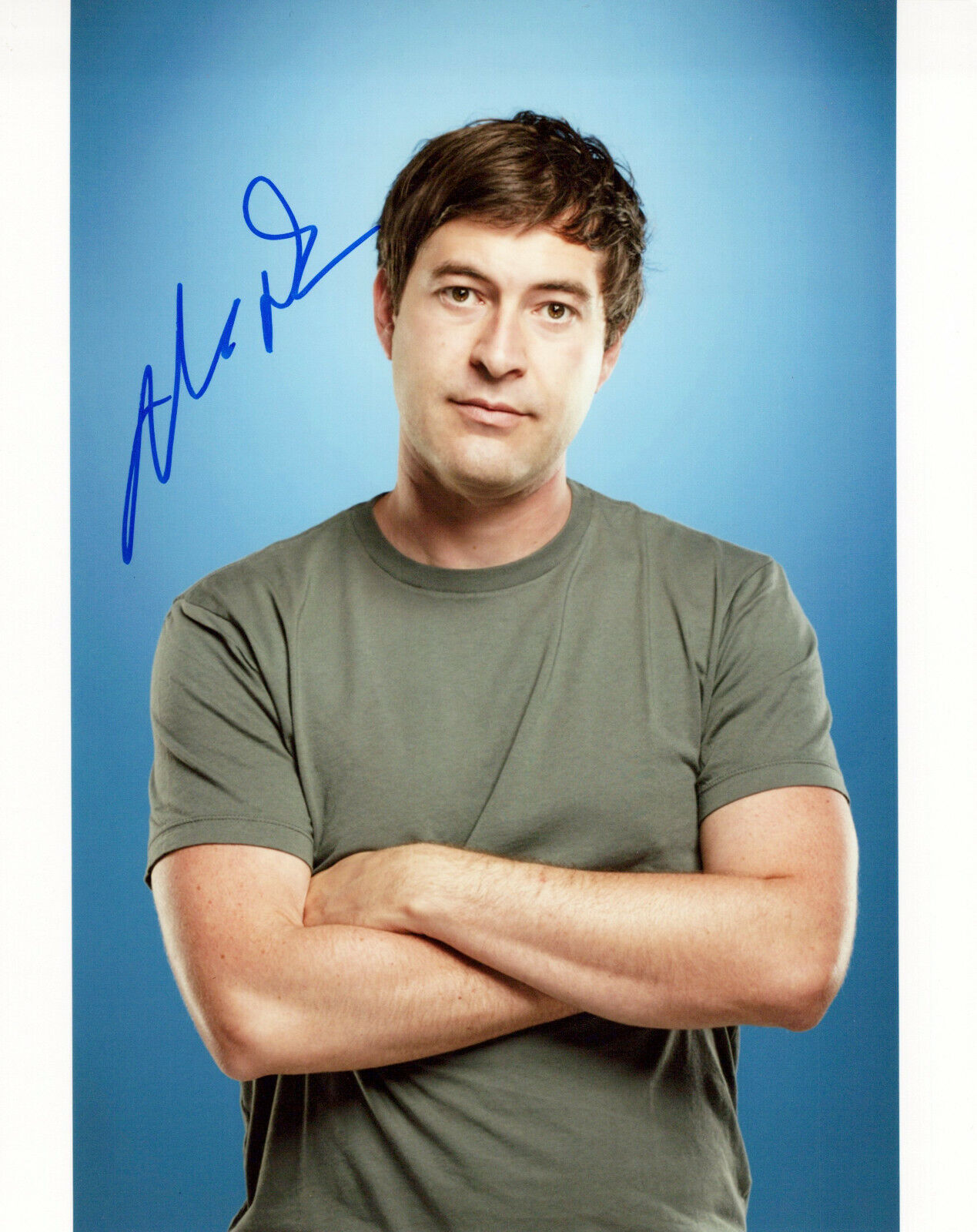 Mark Duplass head shot autographed Photo Poster painting signed 8x10 #1