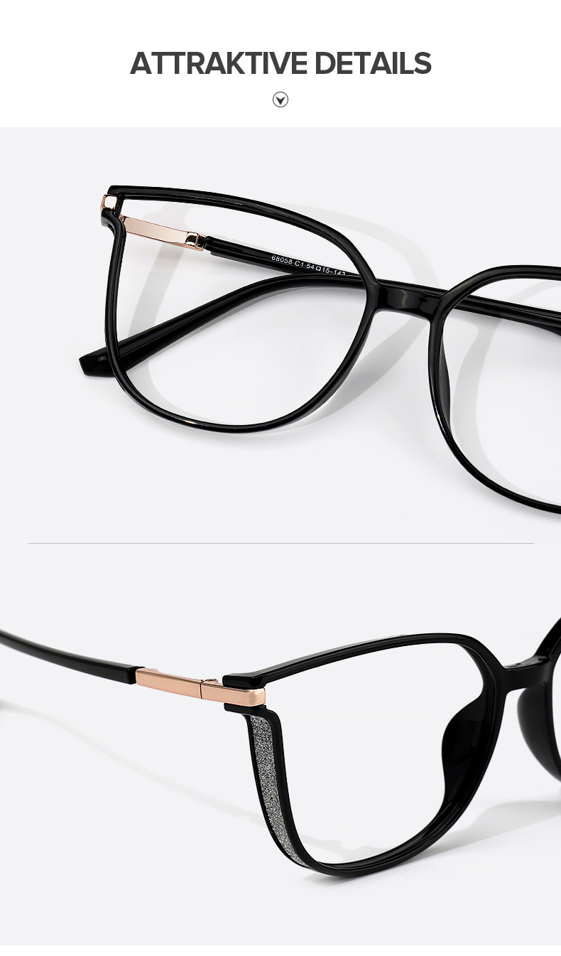 Walden Schwarz Cateye Brille