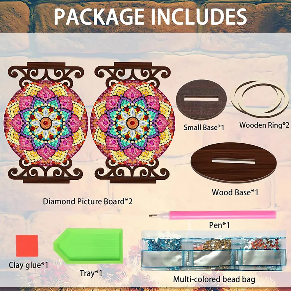 Flower Desktop Diamond Painting Candle Holder Aromatherapy Candle Holder