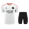 2025/2026 Psg Paris Pre-Match Training White Pink Shirt+Shorts 1:1 Thai Quality