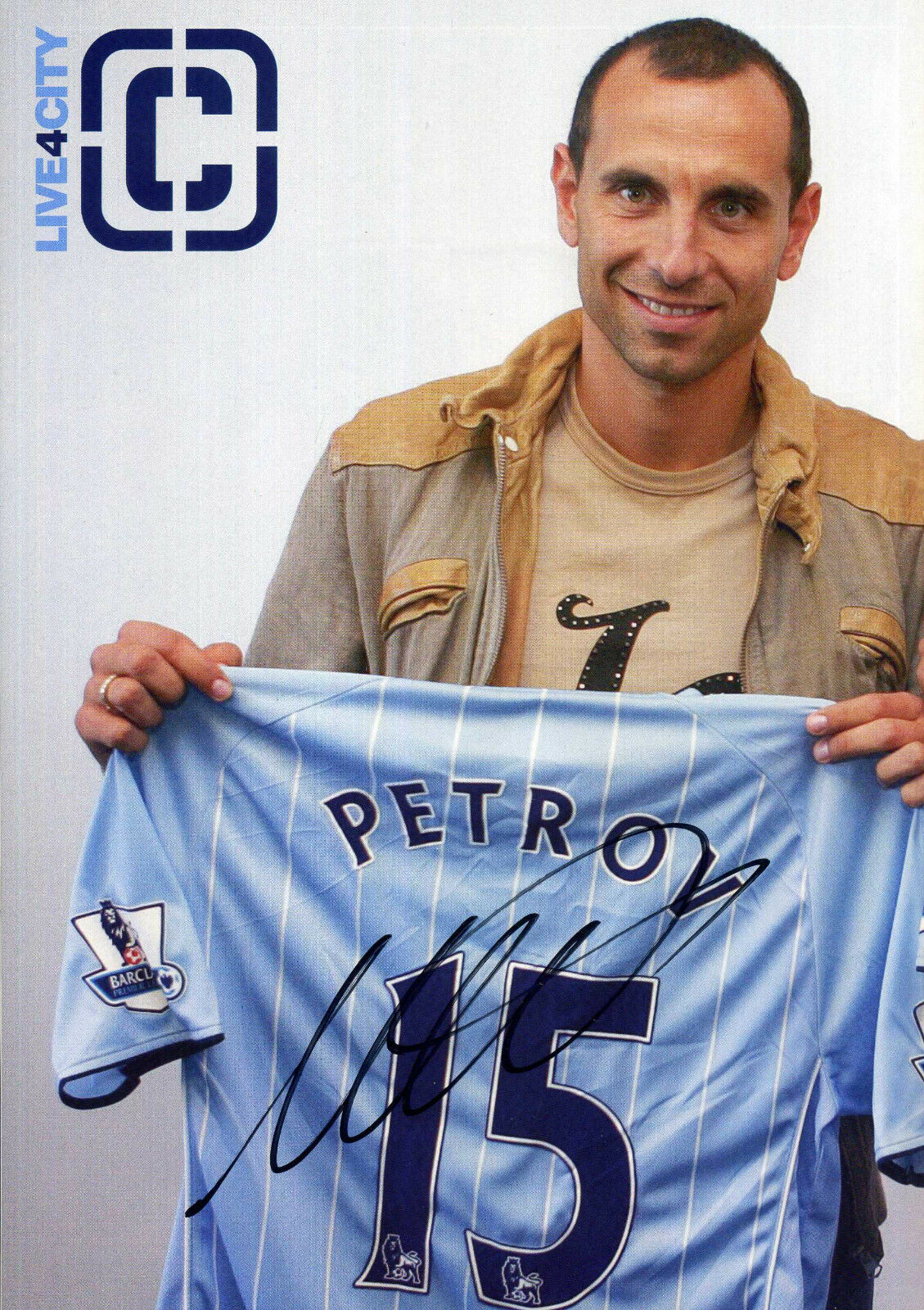 MARTIN PETROV Signed Photo Poster paintinggraph - Manchester City / Bulgaria - preprint