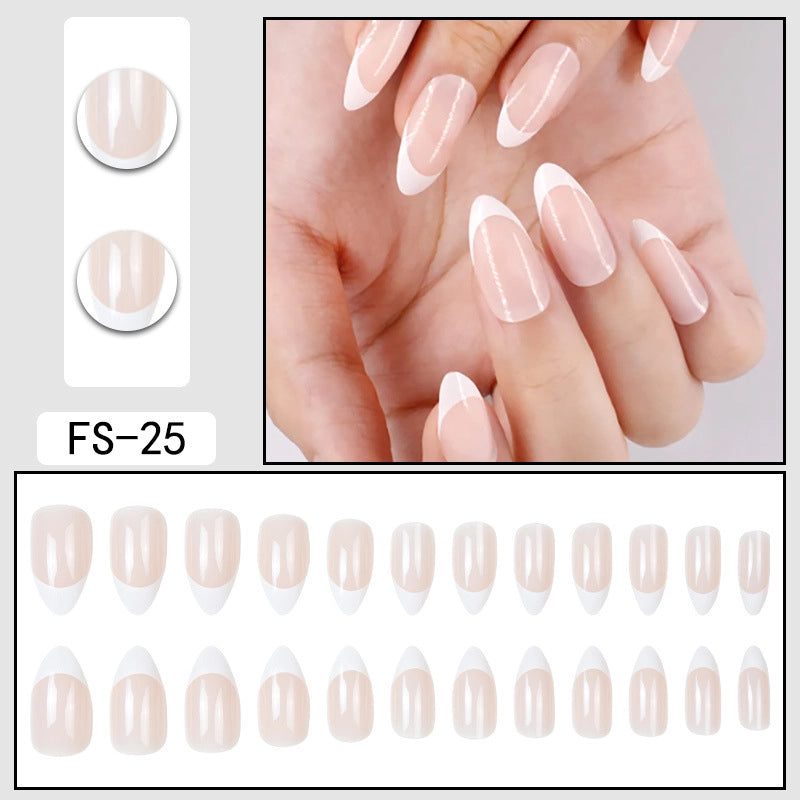 Minimalist Color Block ABS Press-on Nails 1 Set