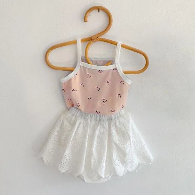 New 2021 Summer Infant Baby Jumpsuits Girls Sleeveless Floral Clothes Baby Girls Clothing Baby Cute Rompers
