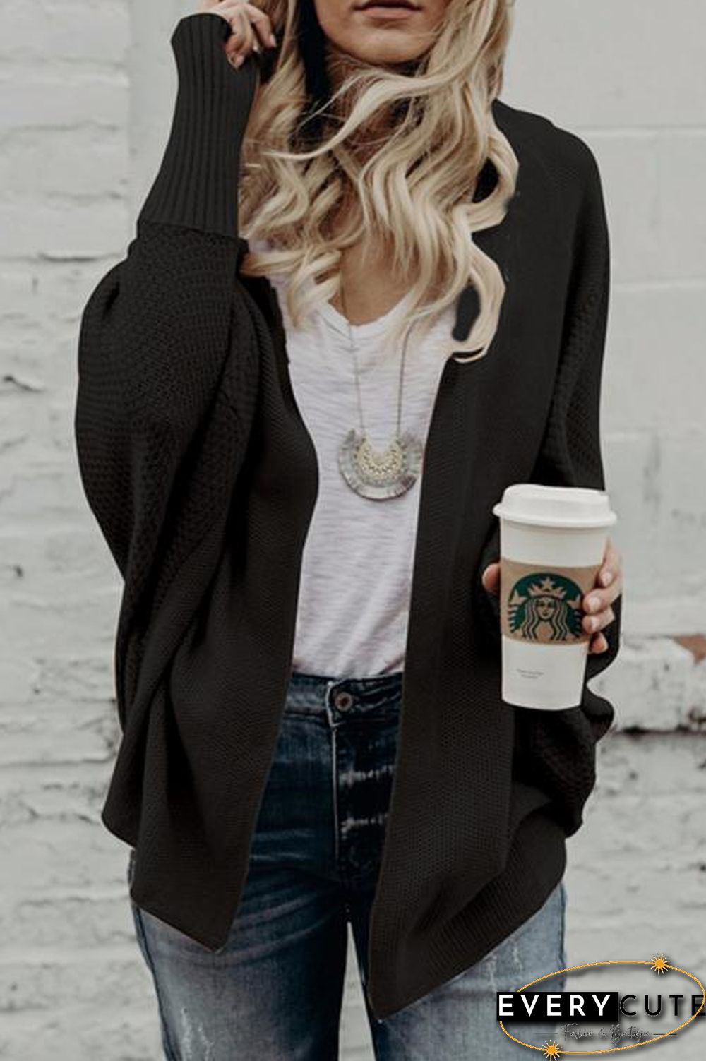 Batwing Sleeves Sweater Cardigans